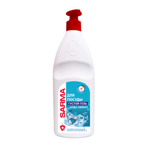 Сарма гель для мытья посуды Сода-эффект 900мл